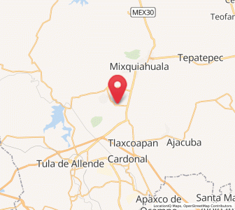 Map of Presas, Hidalgo