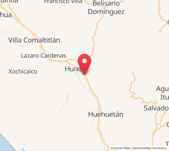 Map of Primer Cantón, Chiapas