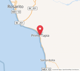 Map of Primo Tapia, Baja California
