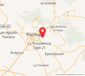 Map of Privada del Álamo, Hidalgo