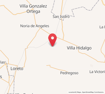 Map of Providencia, Zacatecas