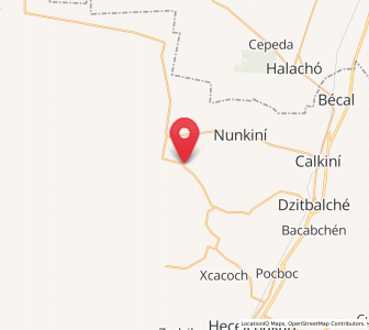 Map of Pucnachén, Campeche