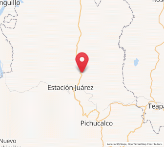 Map of Pueblo Juárez, Chiapas