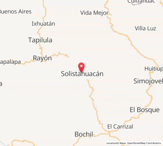 Map of Pueblo Nuevo, Chiapas