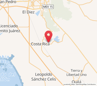 Map of Pueblo Nuevo, Sinaloa