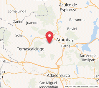 Map of Pueblo Nuevo, México