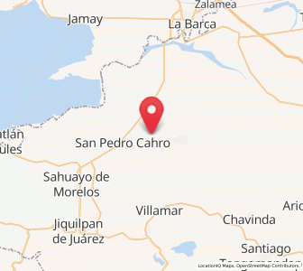 Map of Pueblo Viejo, Michoacán