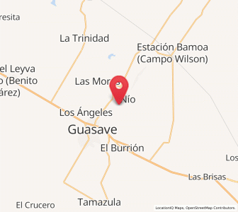 Map of Pueblo Viejo, Sinaloa
