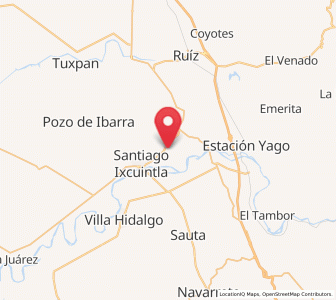 Map of Puerta Azul, Nayarit