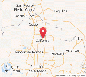 Map of Puerta del Muerto, Aguascalientes