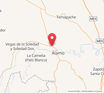 Map of Puerta Siete, Veracruz