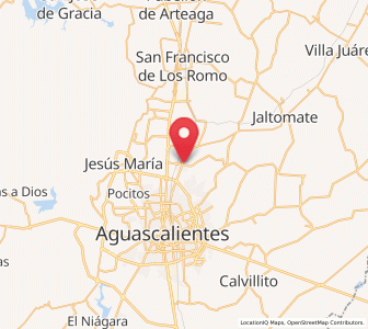 Map of Puertecito de la Virgen, Aguascalientes