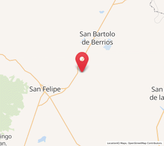 Map of Puerto de Sandoval, Guanajuato