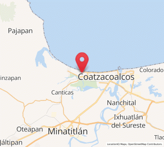 Map of Puerto Esmeralda, Veracruz