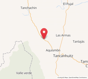 Map of Puhuitzé, San Luis Potosí