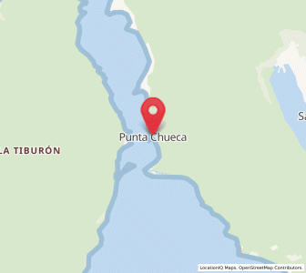 Map of Punta Chueca, Sonora