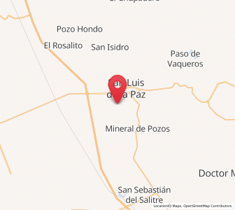 Map of Purísima de Cerro Grande, Guanajuato