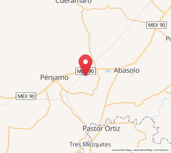 Map of Purísima de Ramírez (Los Oriones), Guanajuato
