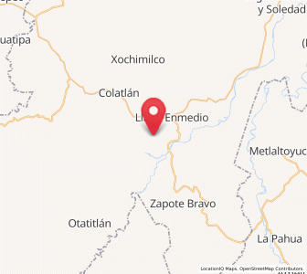 Map of Puyecaco, Veracruz