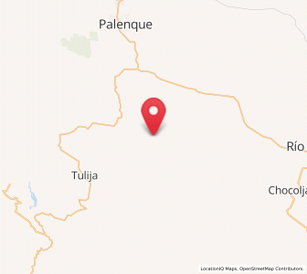 Map of Puyipa, Chiapas