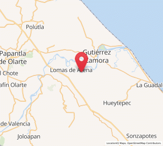 Map of Rafael Valenzuela, Veracruz