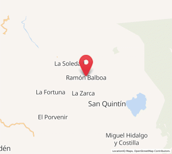 Map of Ramón F. Balboa, Chiapas