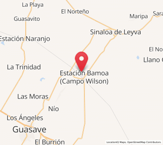 Map of Ranchito de Zavala, Sinaloa