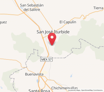 Map of Ranchito Nuevo de Buenavistilla, Guanajuato