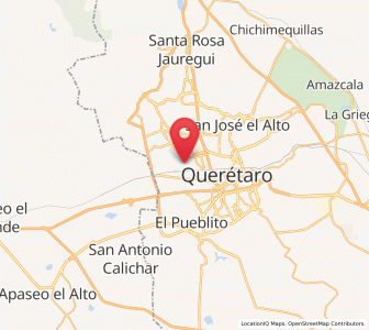 Map of Rancho Bellavista [Fraccionamiento], Querétaro