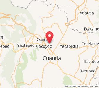 Map of Rancho Cuachixolotera, Morelos