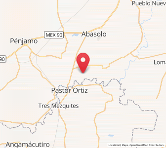 Map of Rancho de Guadalupe (El Gato), Guanajuato