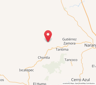 Map of Rancho Nuevo, Veracruz