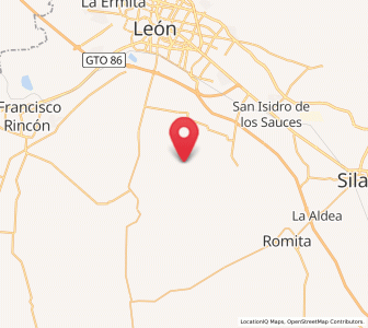 Map of Rancho Nuevo de la Luz, Guanajuato