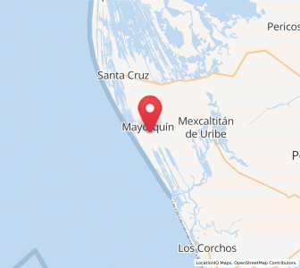 Map of Rancho Nuevo, Nayarit