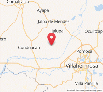 Map of Rancho Nuevo, Tabasco