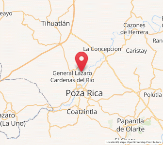 Map of Rancho Nuevo, Veracruz