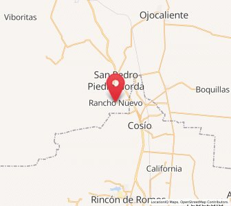 Map of Rancho Nuevo, Zacatecas