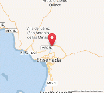 Map of Rancho Verde, Baja California