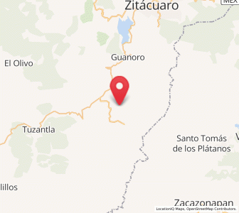 Map of Rancho Viejo, Michoacán