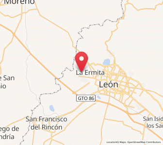 Map of Real de la Joya, Guanajuato