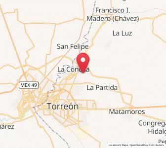 Map of Ricardo Flores Magón, Coahuila