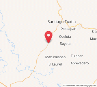 Map of Rincón de Zapatero, Veracruz