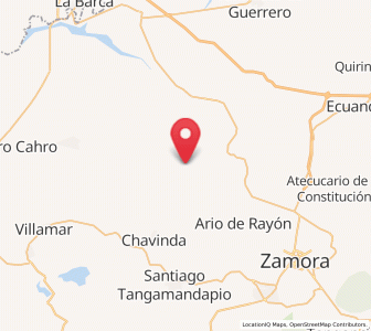 Map of Rincón del Mezquite, Michoacán
