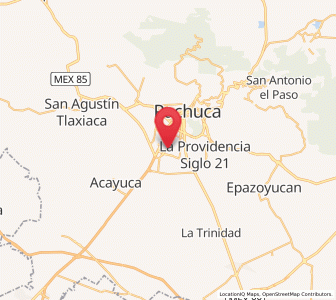 Map of Rinconadas de San Francisco, Hidalgo