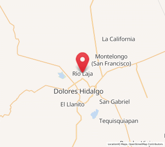 Map of Río Laja, Guanajuato