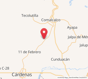 Map of Río Seco 3ra. Sección (La Playita), Tabasco
