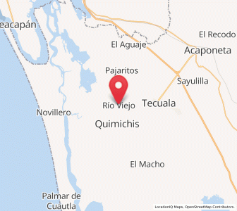 Map of Río Viejo, Nayarit
