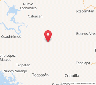 Map of Rivera el Viejo Carmen, Chiapas