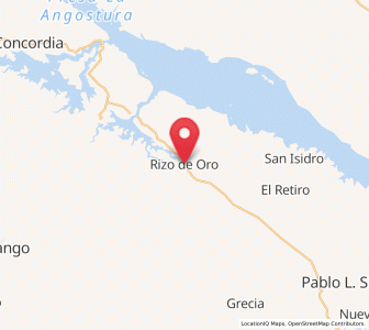 Map of Rizo de Oro, Chiapas