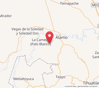 Map of Rodríguez Clara, Veracruz